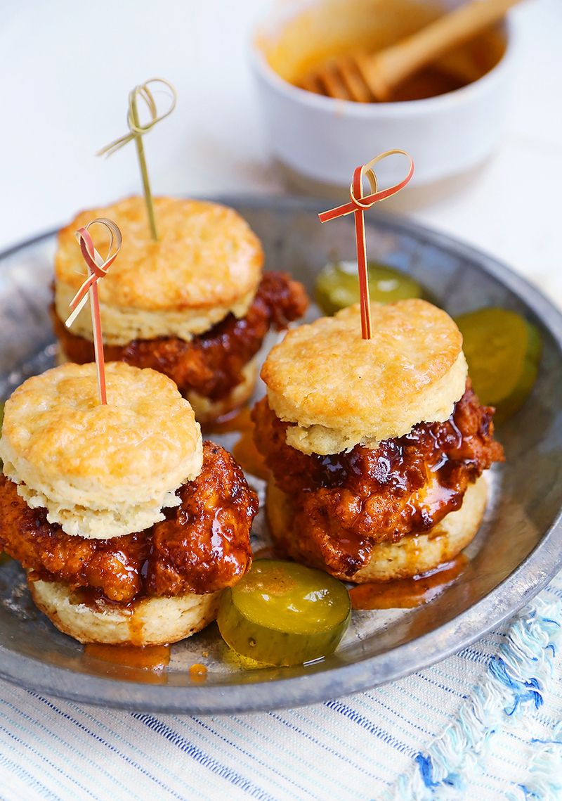 BBQ Chicken Biscuit Sliders