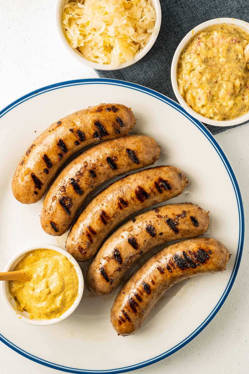 Rostbratwurst with Mustard