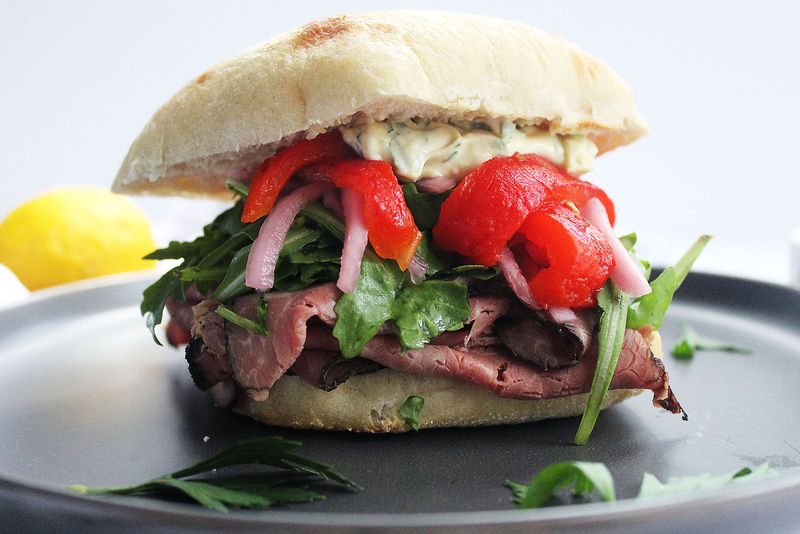 Roast Beef Sandwich with Horseradish Sauce