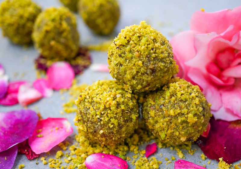 Pistachio Rose Bliss Balls