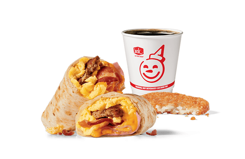 Jack in the Box Meat Lovers Breakfast Burrito