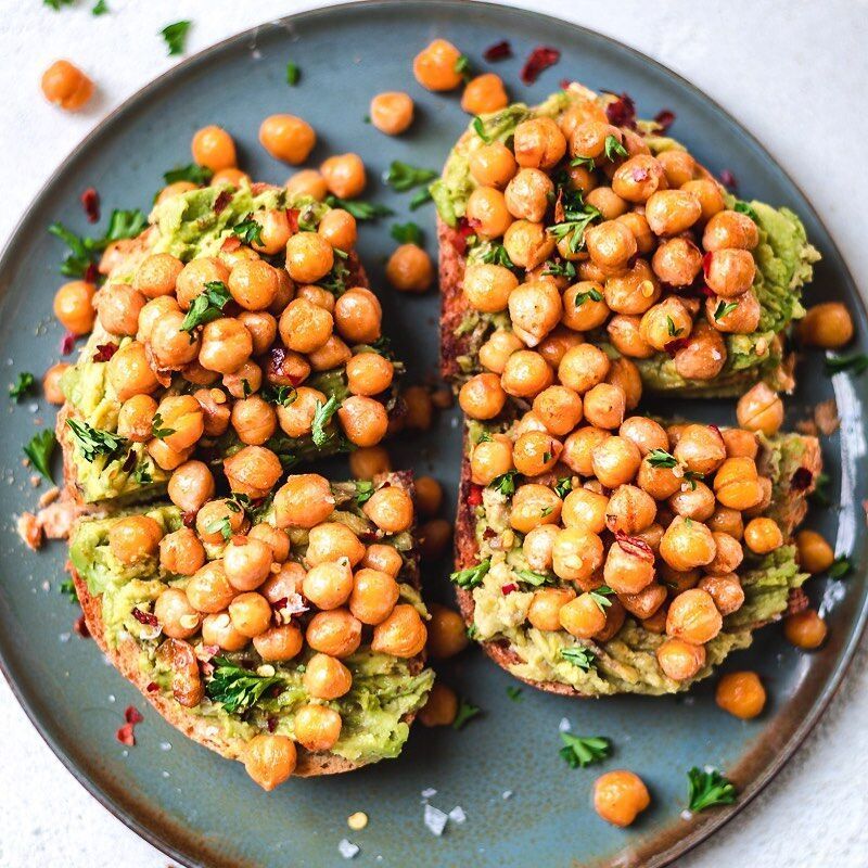 Avocado Toast with Chickpeas