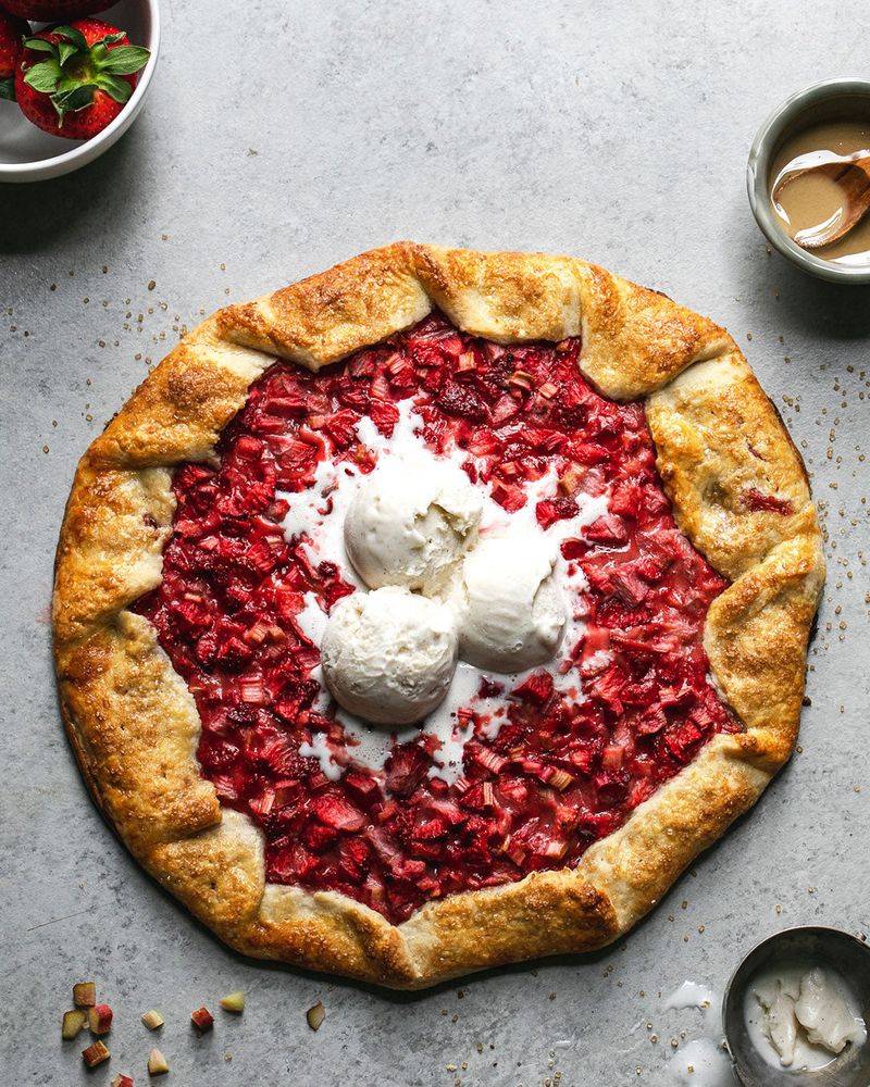 Strawberry Rhubarb Galette