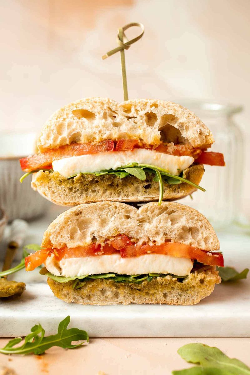 Caprese Sandwich on Ciabatta