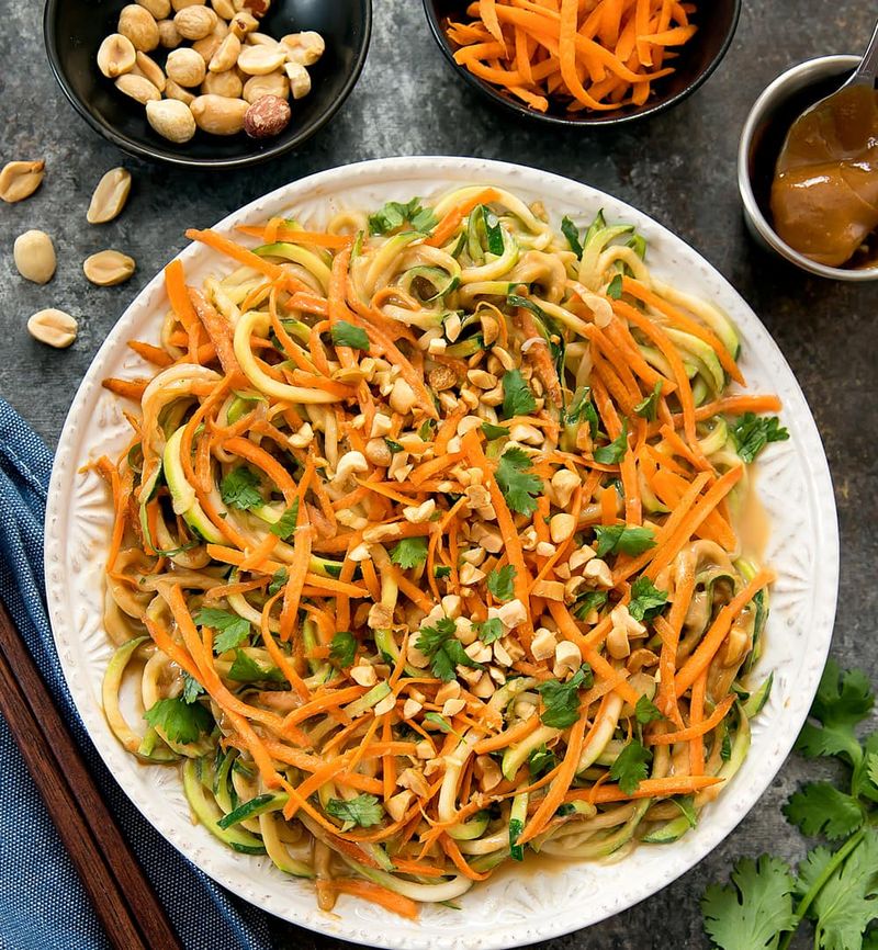 Thai Peanut Zucchini Noodles