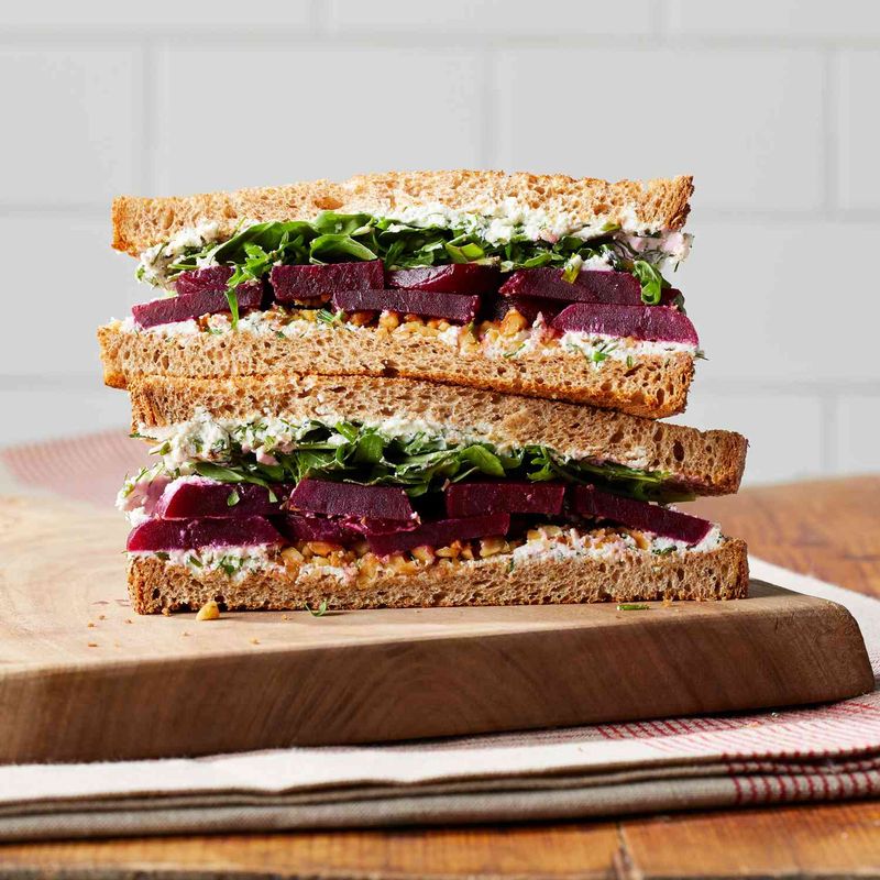 Egg Salad with Pickled Beets
