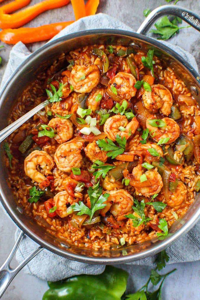 Shrimp and Rice Skillet