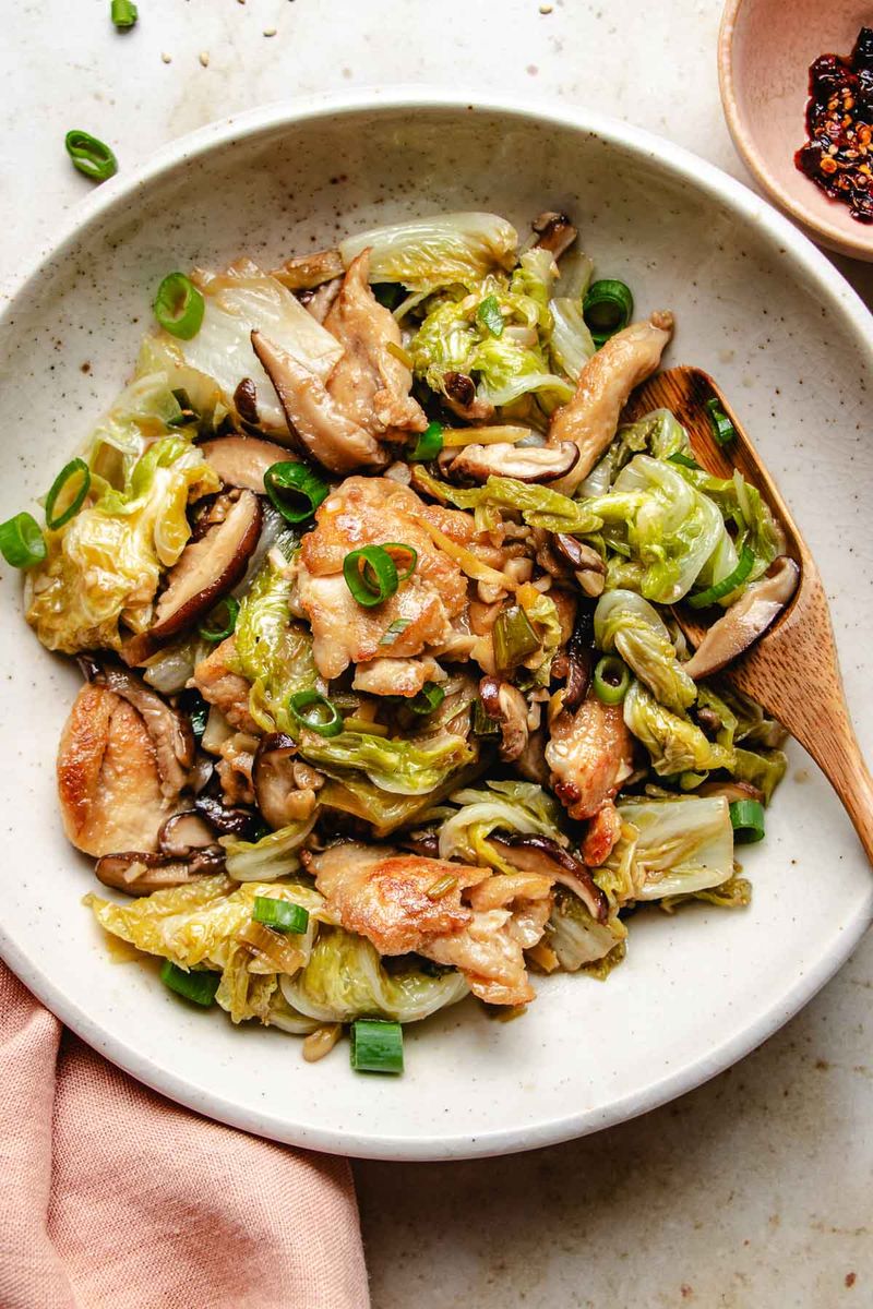 Asian Chicken Cabbage Stir-Fry