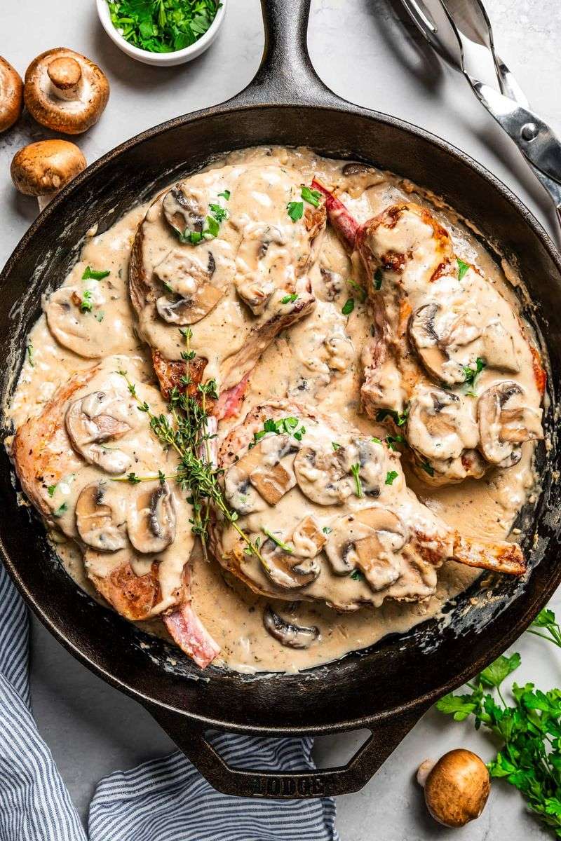Creamy Mushroom Pork Chops