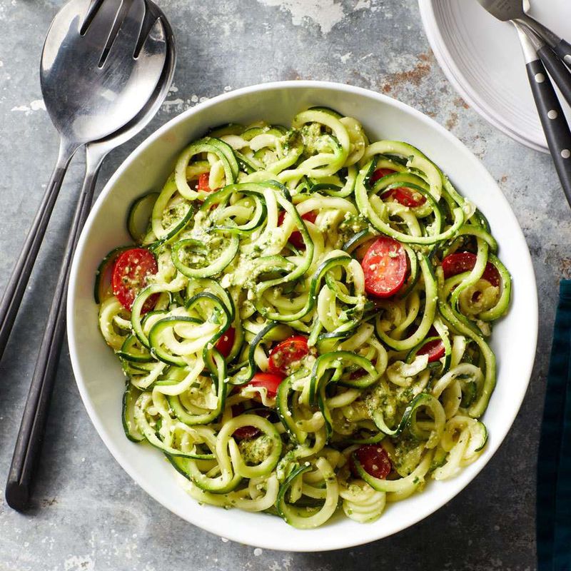Zucchini Noodles with Pesto