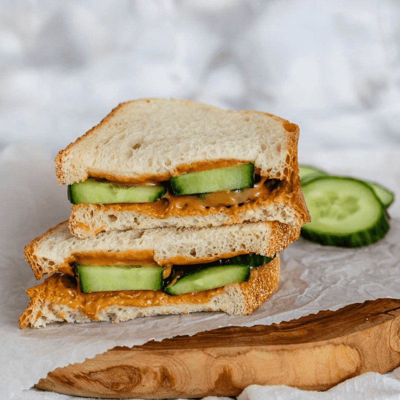Cucumber and Butter Sandwich