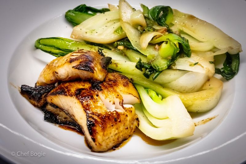 Miso-Glazed Cod with Baby Bok Choy