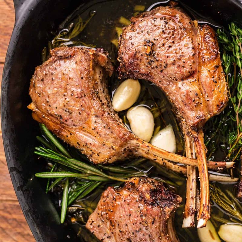 Lamb Chops with Mint Pesto