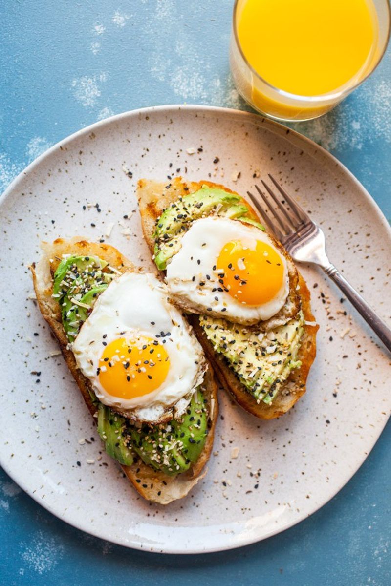 Avocado Toast with Poached Egg and Everything Seasoning