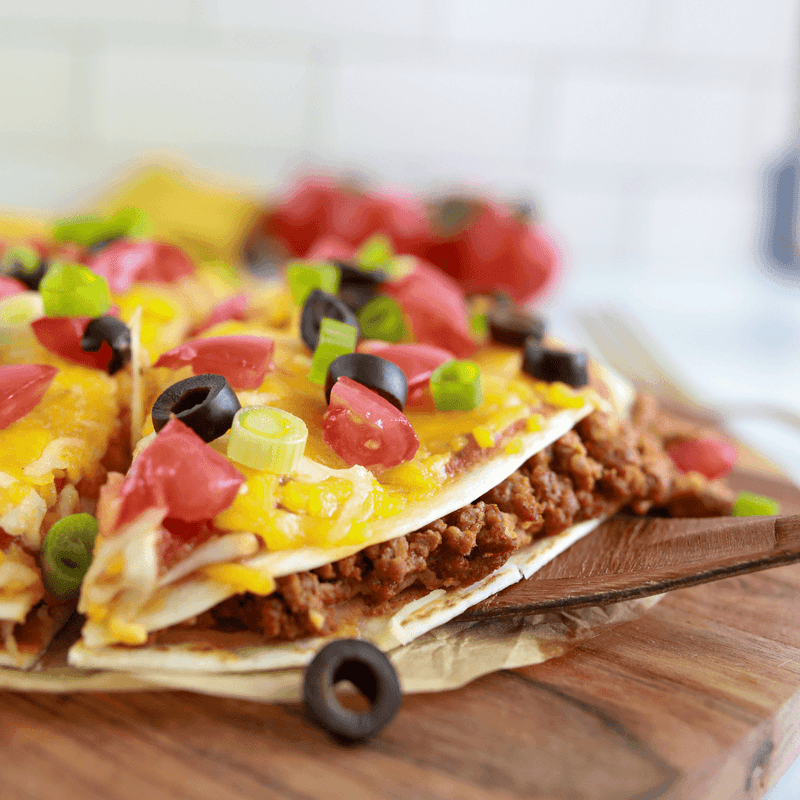 Taco Bell Pizza (MexiMelts and Mexican Pizza variations)