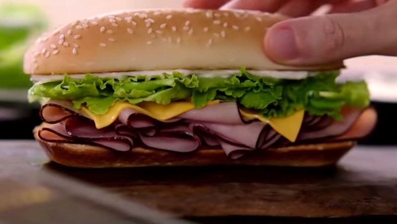 Burger King Yumbo Hot Ham & Cheese Sandwich