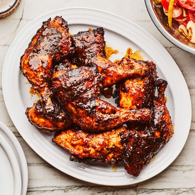 Grilled BBQ Chicken with Loaded Sides
