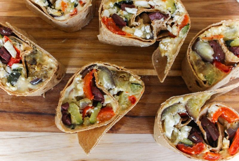 Mediterranean Hummus Wraps