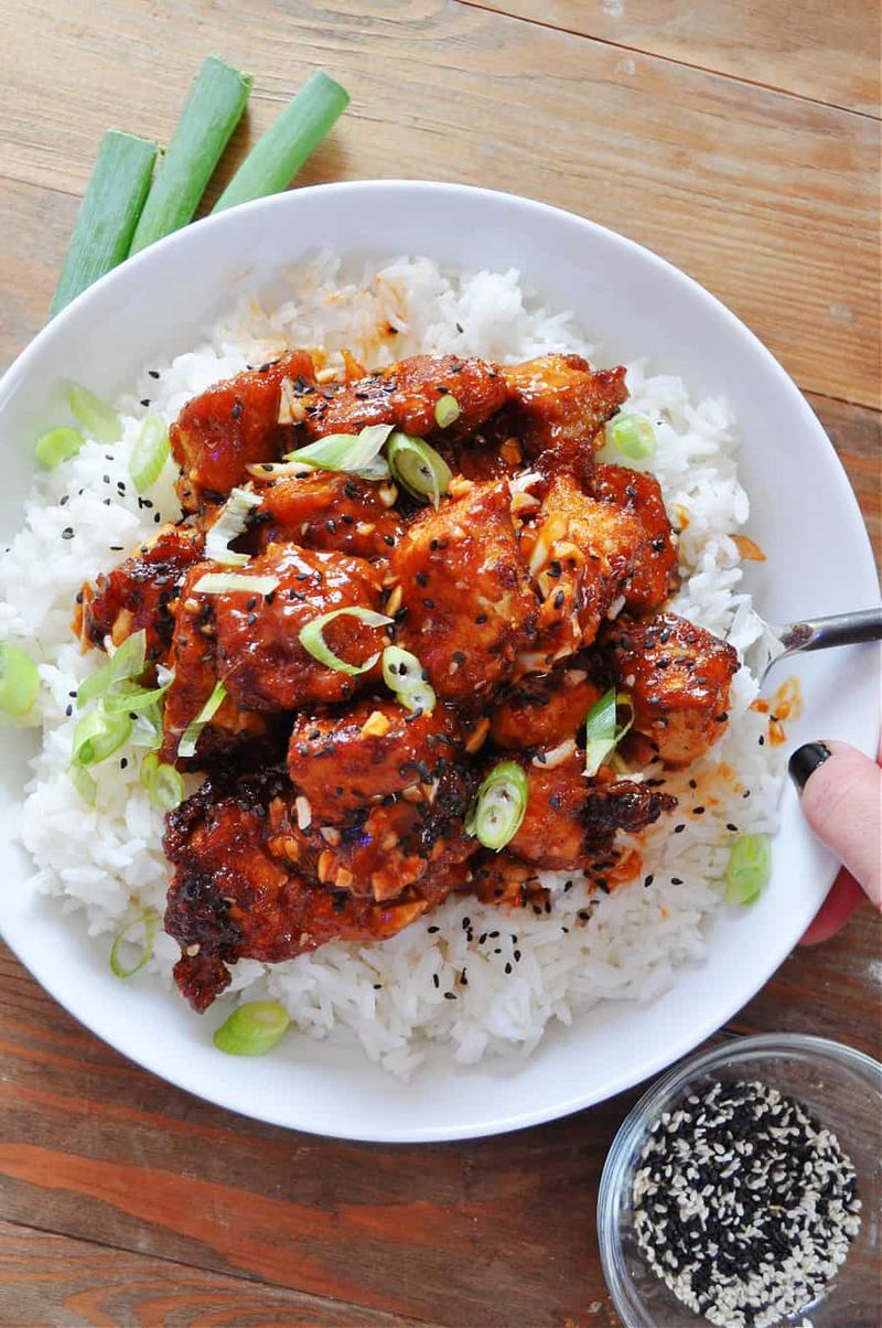 Honey Garlic Stir-Fried Tofu