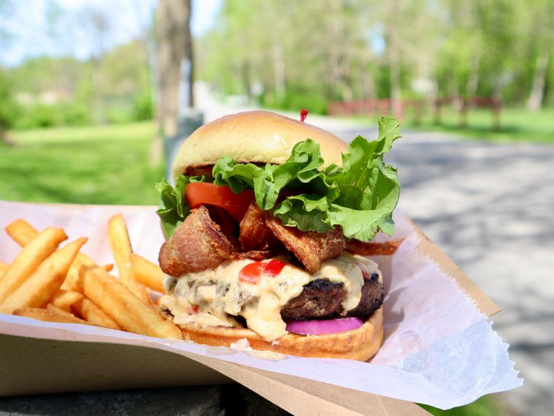 The Beer Cheese Burger at Wallace Station (Versailles)