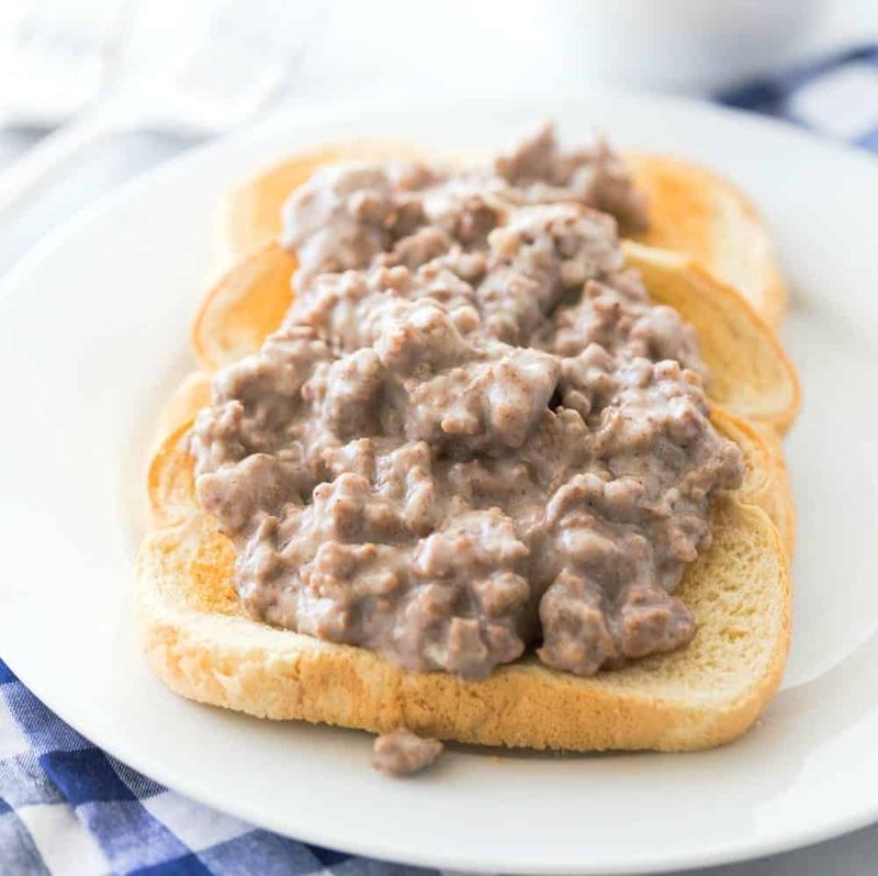 Chipped Beef on Toast (