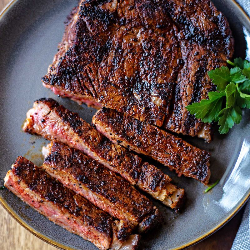 Coffee Rubbed Steak with Chocolate Sauce