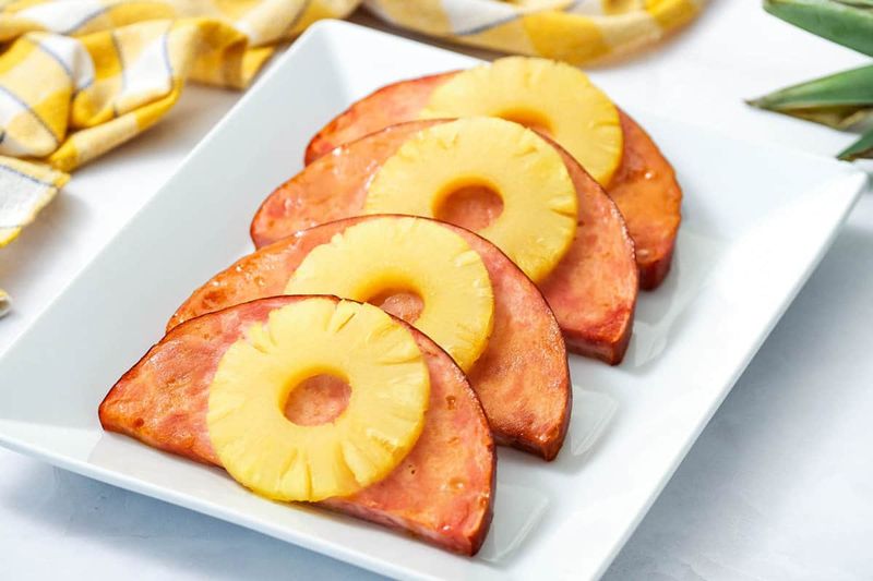 Ham Steak with Pineapple Ring