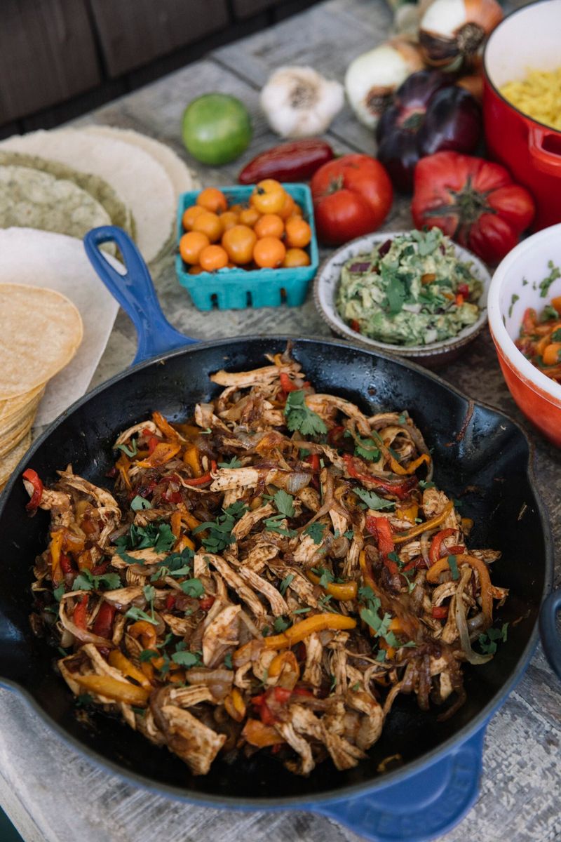 Fajitas Drenched in Oil
