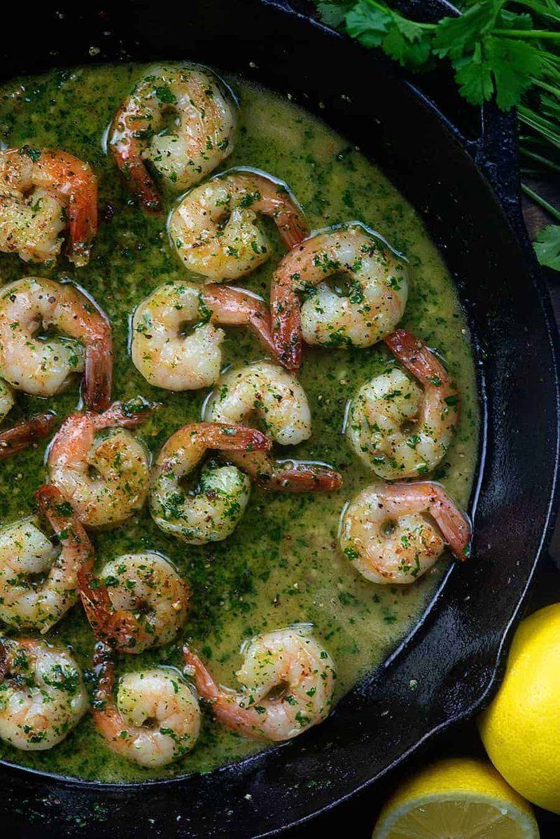 Garlic Butter Shrimp Skillet