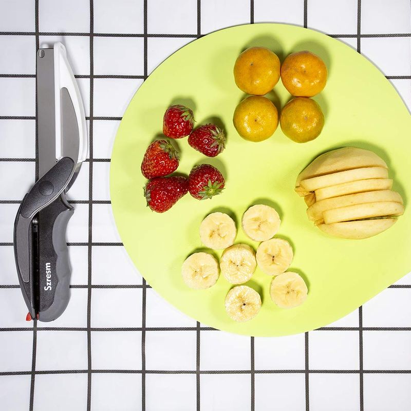 Food Chopper with Built-in Cutting Board