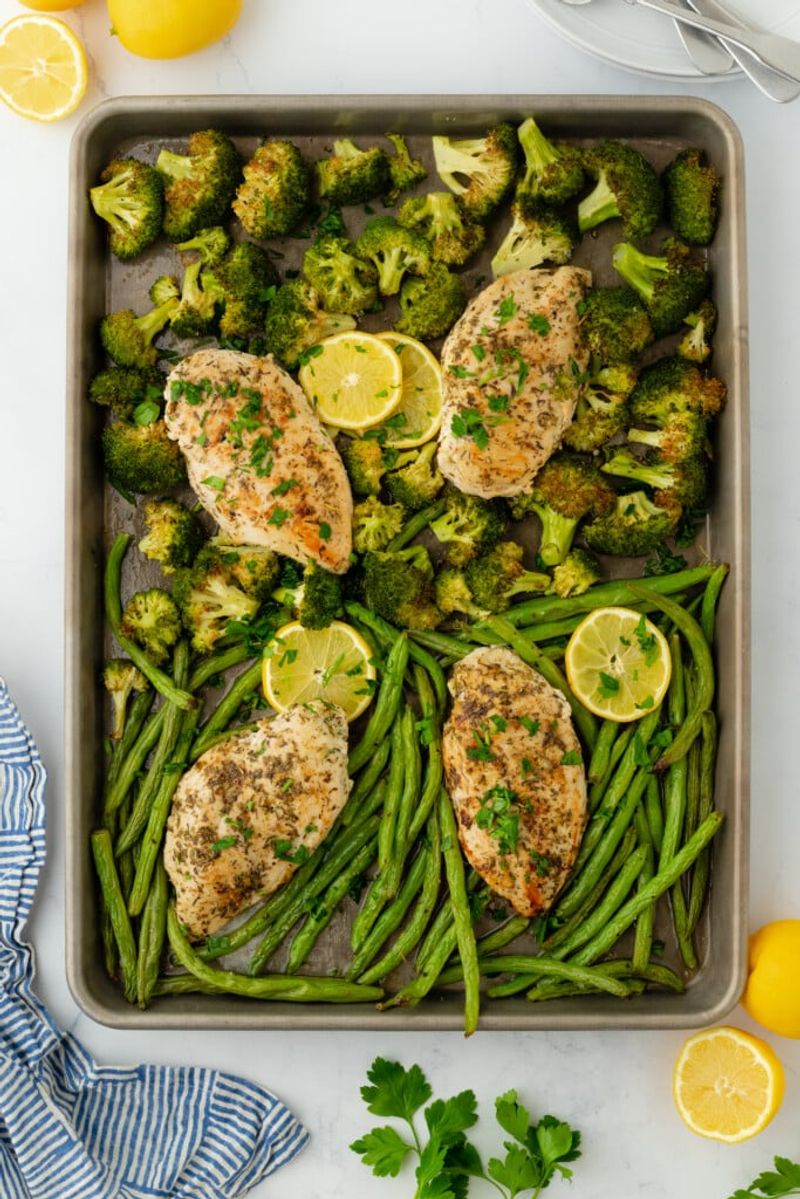 One-Pan Lemon Garlic Chicken & Veggies