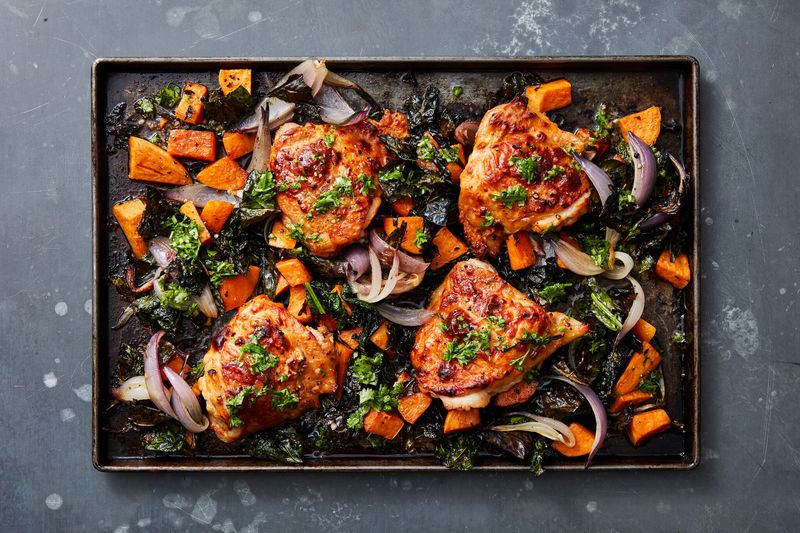 Sheet Pan BBQ Chicken Thighs