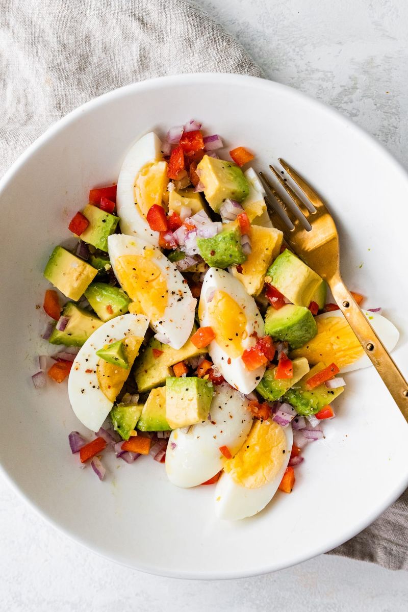 Hard-Boiled Eggs + Avocado Slices