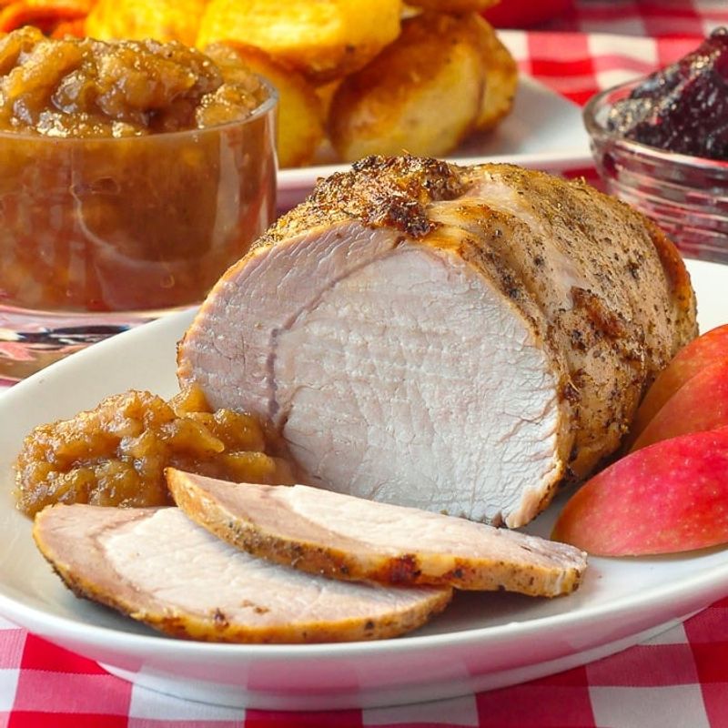 Roast Pork with Apple Sauce