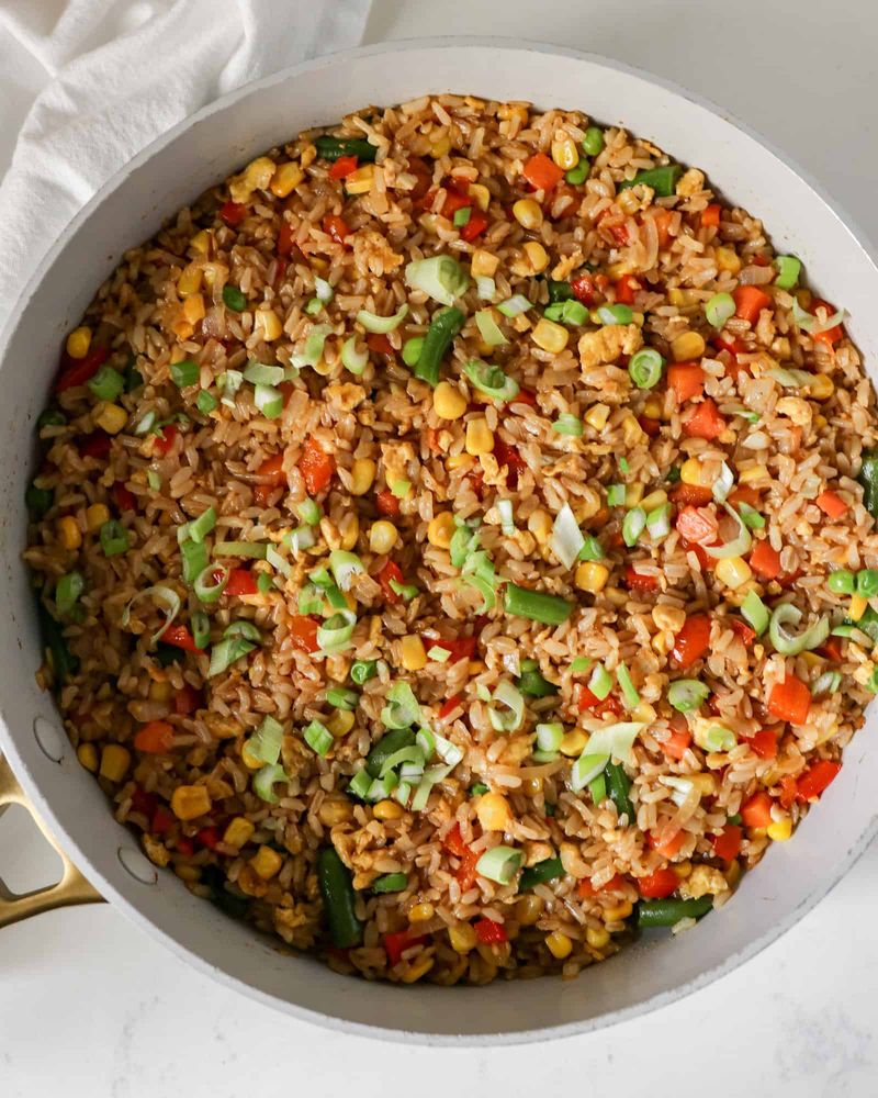 Fried Rice with Frozen Veggies