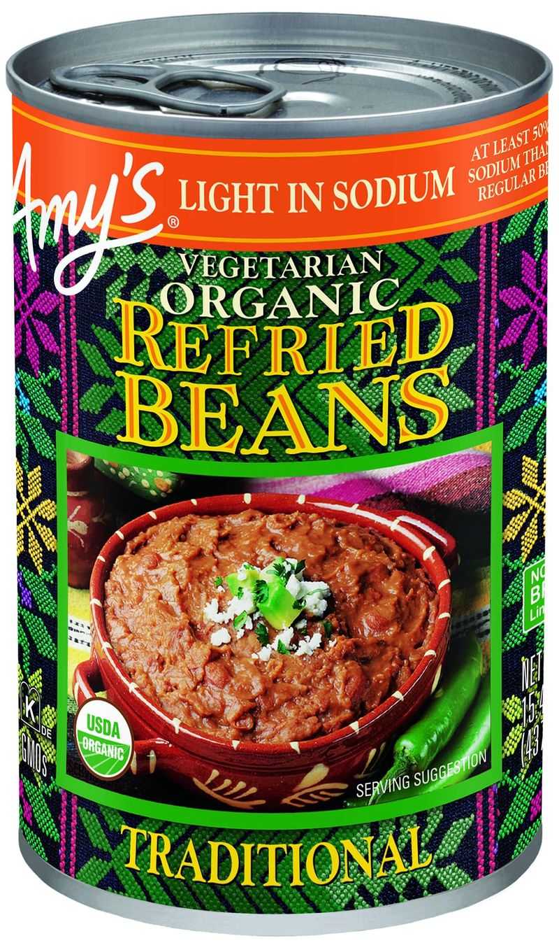 Amy’s Organic Refried Beans (Light in Sodium)