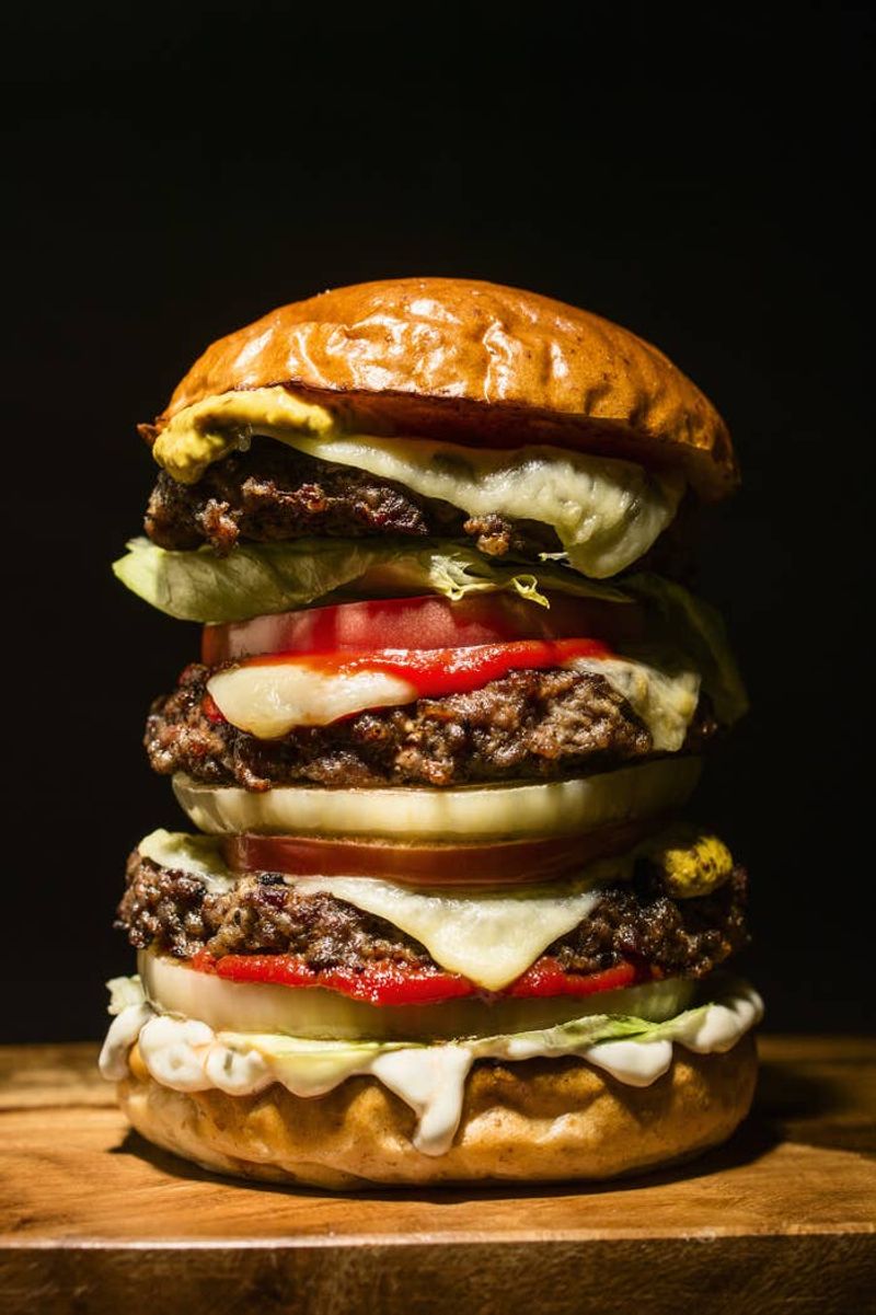 Over-the-Top “Monster” Burgers