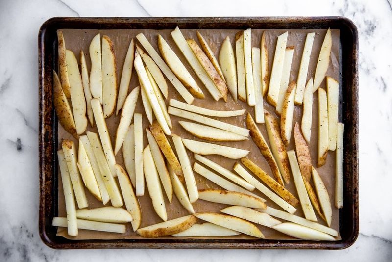 Putting Fries on a Cold Pan