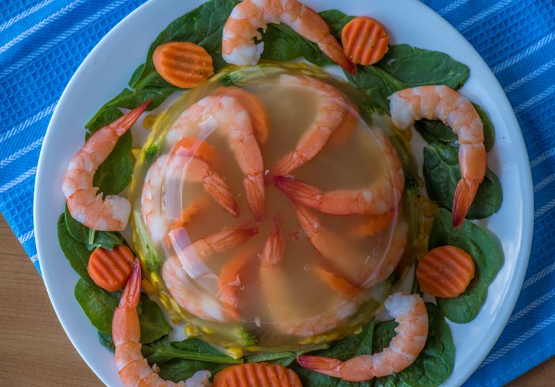 Jell-O Salad with Meat or Veggies