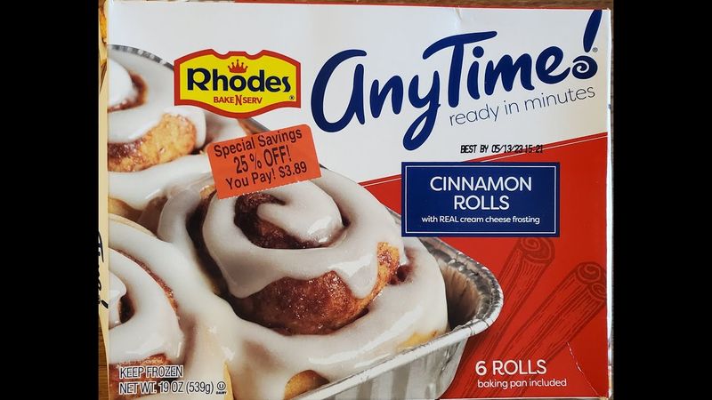 Rhodes AnyTime Cinnamon Rolls