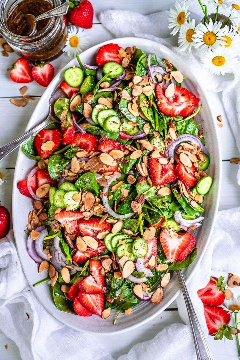 Strawberry Spinach Salad with Poppy Seed Dressing (Overdressed Versions)