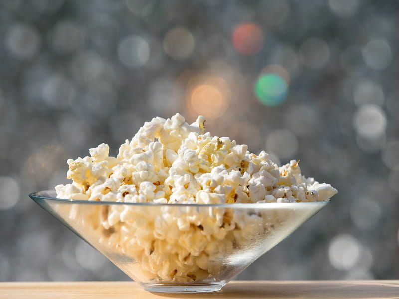 Popcorn (Air-Popped or Lightly Seasoned)