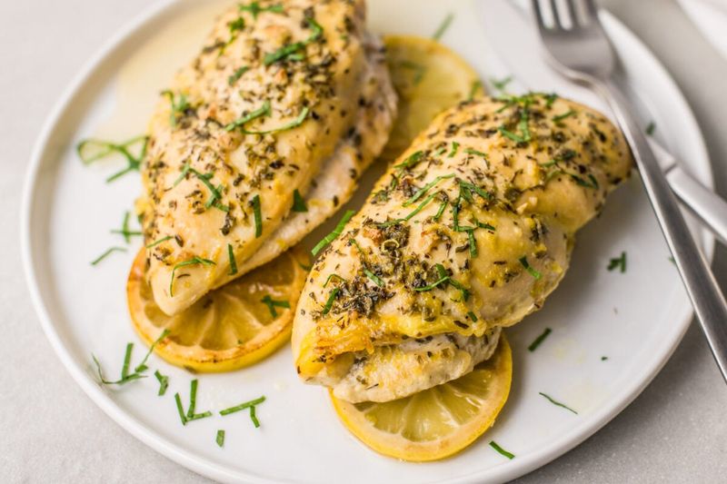 Slow Cooker Lemon Chicken (Without Herbs)