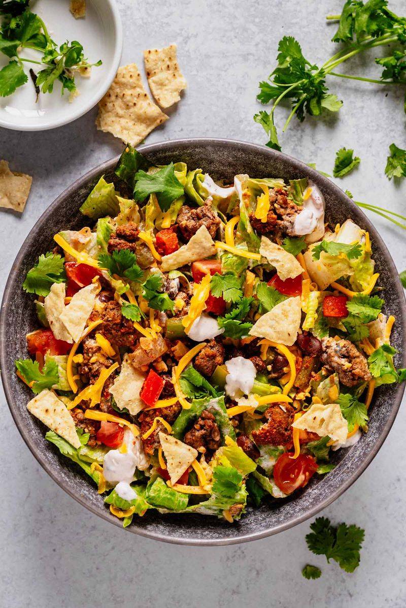 Taco Salad with Bottled Dressing