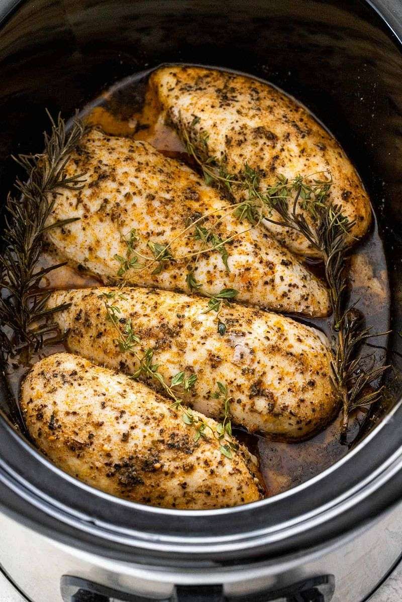 Crockpot Chicken Breast (Alone, No Sauce)