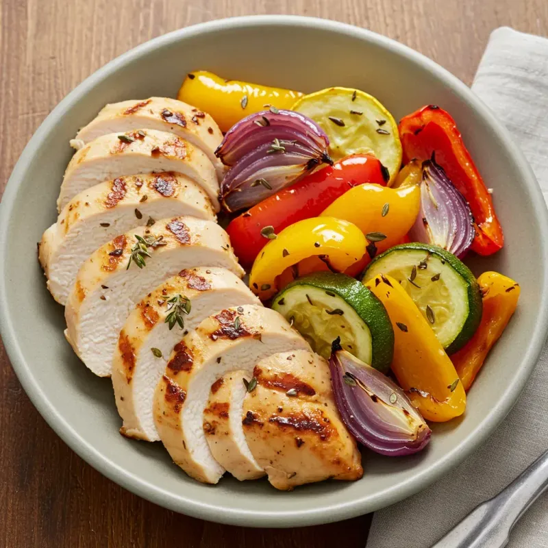 Grilled Chicken with Roasted Vegetables