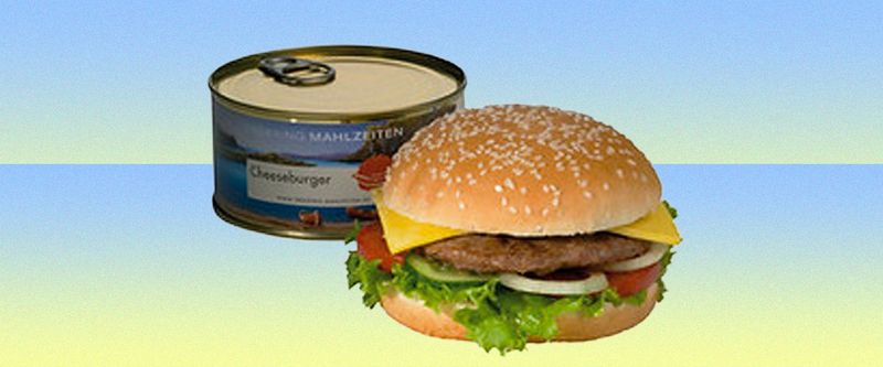 Canned Cheeseburger in a Can