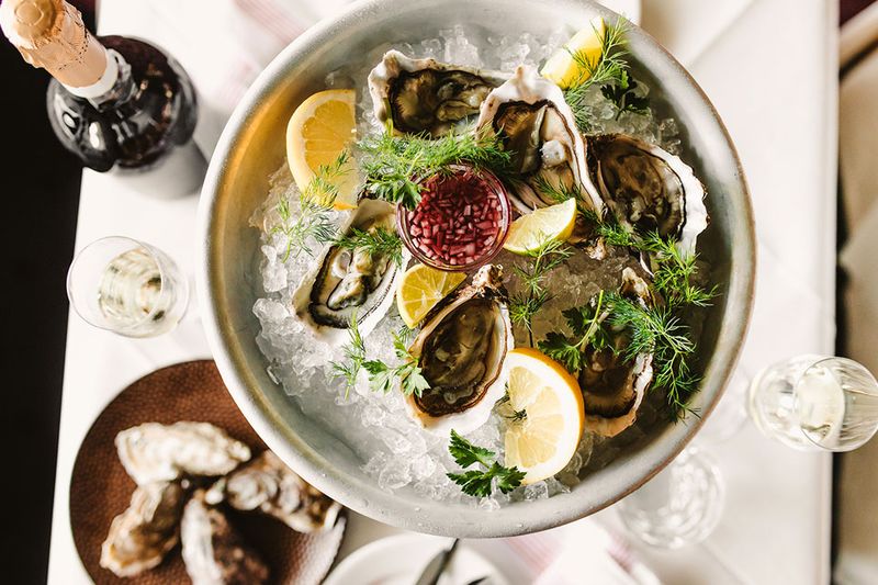 Raw Oysters or Clams