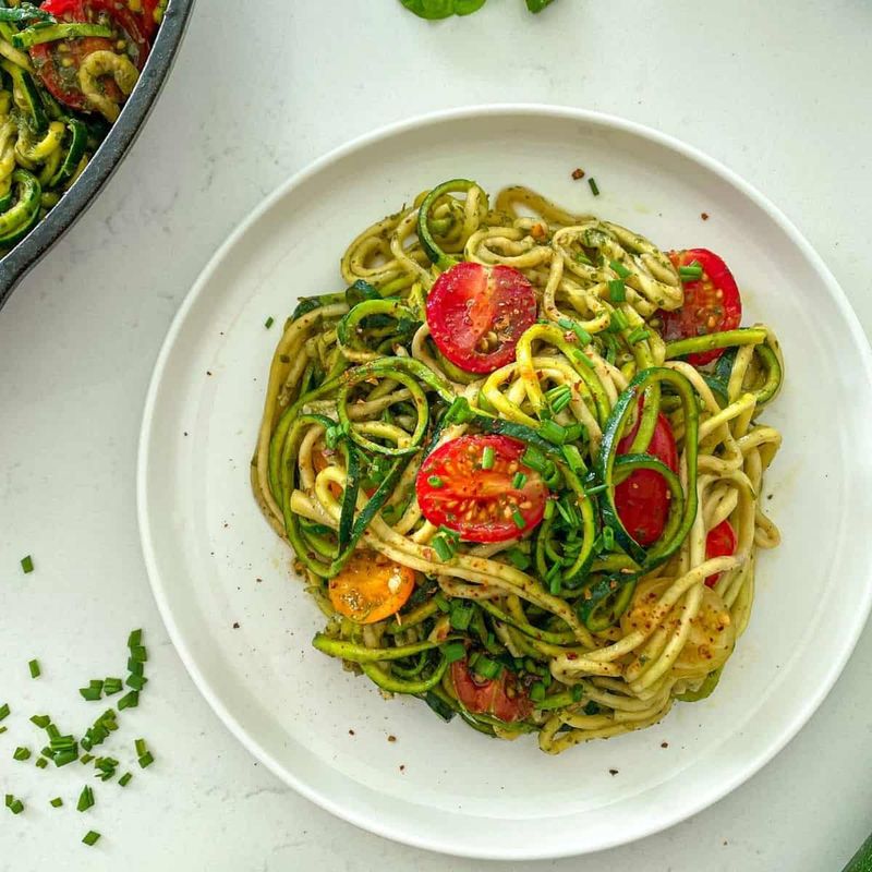 Zucchini Noodles Instead of Pasta