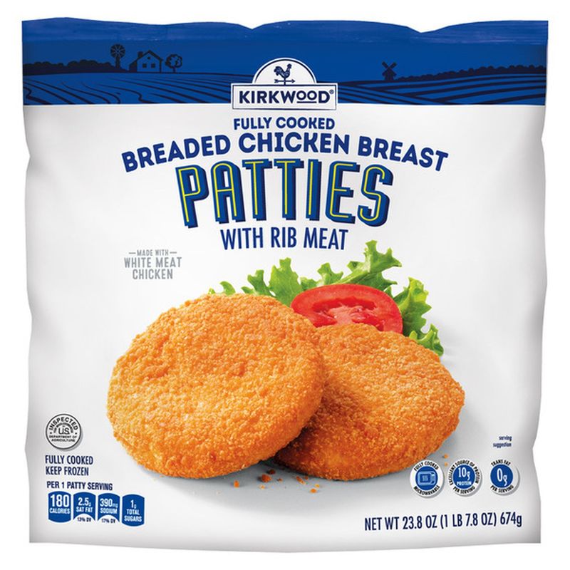 Kirkwood Breaded Chicken Breast Patties